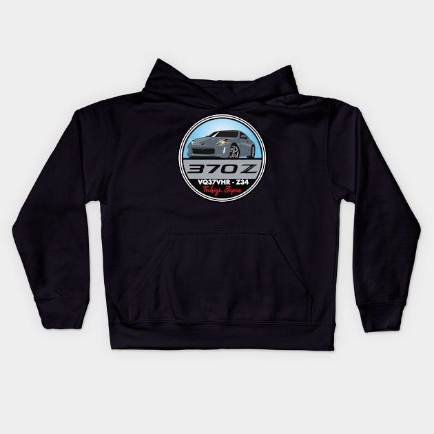 Nissan 370Z Tochigi, Japan Kids Hoodie by Side Hustle